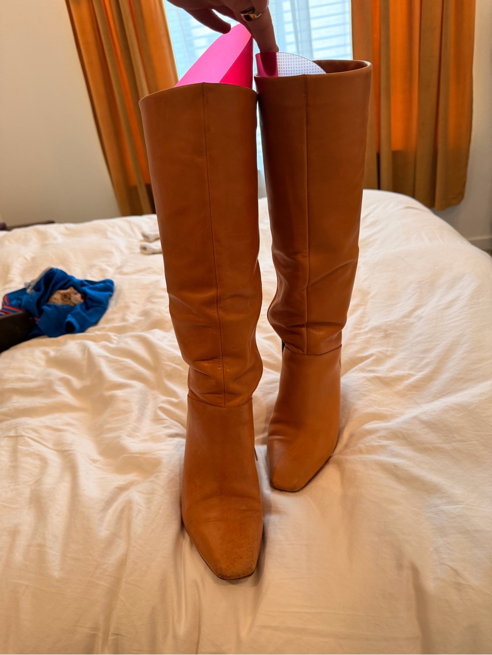 Vince Camuto Tall Tan Leather Boots